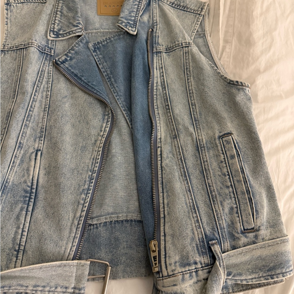 Blank NYC Denim Belted Vest - Picture 3 of 4